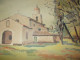 Ancien Tableau Peinture Huile Sur Isorel Chapelle St Jean Golf Juan 06 Alpes Maritimes Signé René Hutet Vintage Rétro 72 - Oils