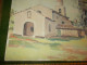 Ancien Tableau Peinture Huile Sur Isorel Chapelle St Jean Golf Juan 06 Alpes Maritimes Signé René Hutet Vintage Rétro 72 - Oelbilder