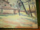 Ancien Tableau Peinture Huile Sur Isorel Chapelle St Jean Golf Juan 06 Alpes Maritimes Signé René Hutet Vintage Rétro 72 - Olii