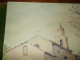 Delcampe - Ancien Tableau Peinture Huile Sur Isorel Chapelle St Jean Golf Juan 06 Alpes Maritimes Signé René Hutet Vintage Rétro 72 - Oelbilder