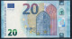 &euro; 20 BELGIUM ZA  Z001  DRAGHI  UNC - 20 Euro