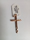 Croix Plaqué Or 3 Cm X 2 Cm, 1,3 Gr 750/1000, Neuf, Lourdes - Volksschmuck