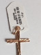 Delcampe - Croix Plaqué Or 3 Cm X 2 Cm, 1,3 Gr 750/1000, Neuf, Lourdes - Ethnics