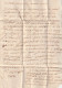 1727 - Marque Postale Manuscrite Sur Lettre De Mâcon, Saône-et-Loire - Taxe 3 - Règne De Louis XV - 1701-1800: Précurseurs XVIII