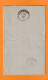 1871 - 20 C Ceres ND Sur Lettre Pliée De MONTPELLIER, Hérault Vers COLLIOURE, Pyrénées Orientales - Cette à Bordeaux - 1801-1848: Précurseurs XIX