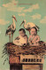 FANTAISIES - Bébés - Souvenir D'Alsace - Cigognes - Carte Postale Ancienne - Bébés