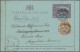 Tasmania -  Postal Stationery: 1901, 2d Violet On Light Blue Lettercard With Pic - Covers & Documents