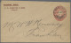 Tasmania -  Postal Stationery: 1904/1911, 1d Red QV Oval Embossed Printed-to-ord - Covers & Documents