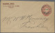 Tasmania -  Postal Stationery: 1904/1911, 1d Red QV Oval Embossed Printed-to-ord - Lettres & Documents