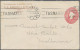 Delcampe - Tasmania -  Postal Stationery: 1904/1911, 1d Red QV Oval Embossed Printed-to-ord - Brieven En Documenten