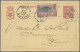 Belgian Congo  - Postal Stationery: 1895/1896, Two Uprated Cards Form Boma To An - Andere & Zonder Classificatie