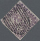 Nova Scotia: 1857, Crown And Heraldic Flowers 1s. Purple On Bluish Paper, Imperf - Cartas & Documentos