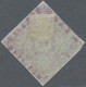 Nova Scotia: 1857, Crown And Heraldic Flowers 1s. Purple On Bluish Paper, Imperf - Briefe U. Dokumente