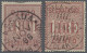 Italian Eritrea: 1888/95, Forerunners: Two Copies Of Due Stamp 100 Lire Claret ( - Erythrée