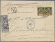 Madagascar: 1915, Registered Cover (three Sides Open) With Pair Madagascar-Mohel - Madagaskar (1960-...)