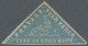 Cap Of Good Hope: 1861 "Woodblock" 4d. Pale Milky Blue On Laid Paper, Imperf, Un - Cape Of Good Hope (1853-1904)