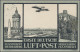 Air Mail - Germany: 1912, 5 Pf Germania Friedensdruck, Zwei Werte Auf Zwei "Offi - Airmail & Zeppelin