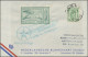 Rocket Mail: 1946 De Bruijn: Two Rocket Mail Cards Each With Vignette In Green, - Other & Unclassified