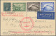 Zeppelin Mail - Germany: 1929, Weltrundfahrt, 2 Und 4 RM Zeppelin Mit Zusatzfran - Posta Aerea & Zeppelin