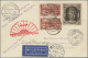 Zeppelin Mail - Germany: 1931, Polarfahrt, Zuleitung Saargebiet, Brief Je Von Fr - Luft- Und Zeppelinpost