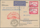 Zeppelin Mail - Germany: 1931, Polarfahrt, Blanko-Karte Frankiert Mit 1 M Polarf - Luft- Und Zeppelinpost