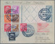 Zeppelin Mail - Germany: 1934, Deutschlandfahrt, Dekorativer Brief Mit Bordposts - Airmail & Zeppelin