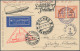 Zeppelin Mail - Europe: 1930, Fahrt Nach Russland, 2 Werte Flugpost Zu 50 Pf Im - Sonstige - Europa