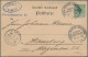 Shipsmail - Germany: 1890/1895 Zwei Interessante Postkarten, Dabei Ganzsachenkar - Sonstige & Ohne Zuordnung