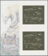 Delcampe - Thematics: Animals-insects: 1994, Fauna GOLD And SILVER Miniature Sheets Set Of - Otros & Sin Clasificación