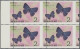 Thematics: Animals-butterflies: 1977, KOREA-NORD: Schmetterlinge 2 Ch. 'Rapala A - Papillons