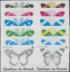 Thematics: Animals-butterflies: 1984, Burundi. Butterflies (Euphaedra Perseis, E - Papillons