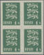 Estonia: 1928/1929, Definitives Coat Of Arms "Lion", 4s. Deep Green, Imperforate - Estland