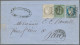 France: 1871, Brief Mit Drei Ausgaben-Mischfrankatur, Entwertet Mit Nummernstemp - Brieven En Documenten