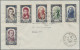 France: 1950 Red Cross Complete Set Of Six On Locally Addressed Paris FDC, All T - Sonstige & Ohne Zuordnung