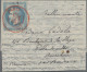 France - Ballon Monté: 1870, Ballon Monté, Franked With 20 C Blue, Tied By RED " - 1960-.... Lettres & Documents