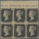 Great Britain: 1840 1d. Black, Plate 8, Horizontal MARGINAL BLOCK OF SIX From Th - Andere & Zonder Classificatie