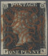 Great Britain: 1840/1841, Matched Pair: 1d. Black And 1d. Red, Both Plate 5 And - Gebruikt