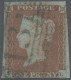 Delcampe - Great Britain: 1840/1841, Inverted Watermark, Four Used Stamps: 1d. Black, Plate - Oblitérés