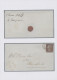 Great Britain: 1846, 1d. Red, Plate 64, Lettered "A-F", Fresh Colour, Cut Into A - Lettres & Documents