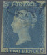 Great Britain: 1841, 2d. Blue "white Line", Plate 3, Lettered "K-J", Fresh Colou - Used Stamps