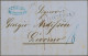 Italy -  Pre Adhesives  / Stampless Covers: 1858/1861, Two Unfranked Folded Lett - ...-1850 Voorfilatelie