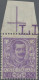 Italy: 1901, 50 C Mauve, Mnh With Upper Sheet Margin, Signed And Certificate Vig - Neufs