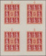 Croatia: 1944, War Relief, Complete Set Of Four Values In Cross Gutter Sheets Of - Croatie