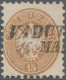 Liechtenstein - Vor- Und Mitläufer: 1864, Österreich 15 Kr Dunkelbrauen, Weite Z - ...-1912 Préphilatélie