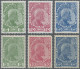 Liechtenstein: 1912 Zwei Ungebrauchte Sätze Der 1. Ausgabe, Je Auf Normalem Und - Unused Stamps