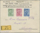 Liechtenstein: 1912/1917, 5-25 H. Fürst Auf Gestr. Bzw. Normalem Papier Kompl. S - Covers & Documents