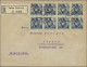 Liechtenstein: 1925, 5 A. 7 1/2 Rp. Putten Gez. 9 1/2 Im 4er-Block Auf Brief, 5 - Covers & Documents