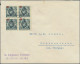 Liechtenstein: 1925, 5 A. 7 1/2 Rp. Putten Gez. 9 1/2 Im 4er-Block Auf Brief, 5 - Lettres & Documents