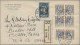 Liechtenstein: 1929, 2 1/2-10 Rp. Und 20 Rp. Winzer/Schloß Je Als 4er-Block Mit - Covers & Documents