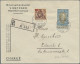 Liechtenstein: 1928, 30 Rp. Reg.jubiläum Mit 10 Rp. ZuF Auf R-Brief Von Triesen - Brieven En Documenten